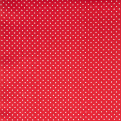 Algodón estampado PISELLI Rojo / Blanco